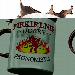 Bordó Bögre Közgazdásznak Pokolian Jó Nyomtatott Fotóval