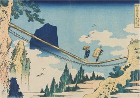 Flizelin tapéta falra Prémium hegyi híd 208x146 ragasztó