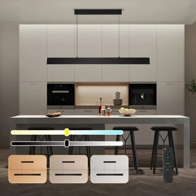 Brilagi - LED Dimmelhető csillár zsinóron SLIMLINE LED/40W/230V 3000-6000K fekete + távirányító