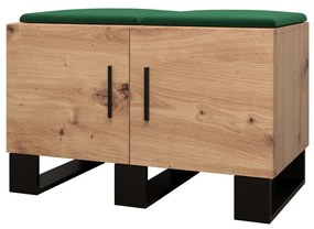 Előszobabútor Amanda 18 (artisan tölgy + zöld). 1086016
