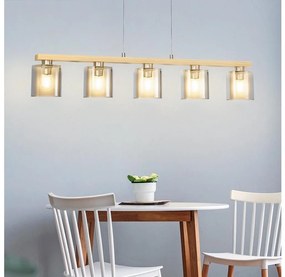 Eglo 901292 - CASTRALVO kábeles csillár 5xE27/28W/230V