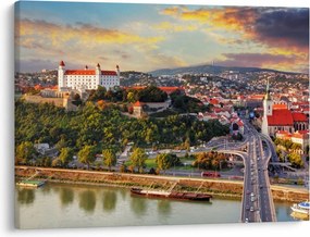 Kép - panoráma, Pozsony, Szlovákia (70x50 cm)