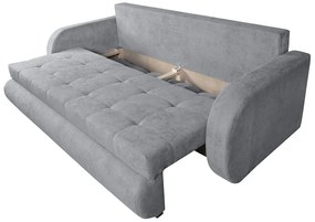 Siena Kihúzható kanapé, 230x97x78 cm, tárolóládával, szürke