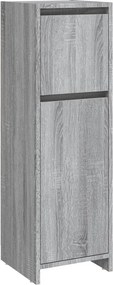 vidaXL szürke sonoma színű szerelt fa fürdőszobaszekrény 30x30x95 cm