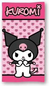 Hello Kitty Kuromi Pink fürdőlepedő, strand törölköző 70x140cm (Fast Dry)