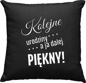 Születésnapi párna időskor fekete