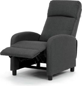 Polohovací křeslo, šedá, látka, TV-W3397 GREY2