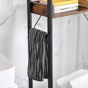 Wc feletti tárolóállvány, mosógép polc 63 x 165 x 25 cm