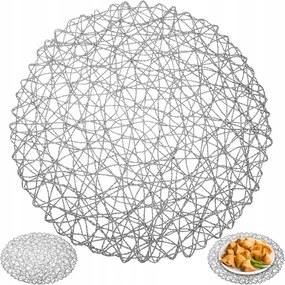 Konyhai alátét Védőszőnyeg Asztalra Tányérok Evőeszközök Szürke