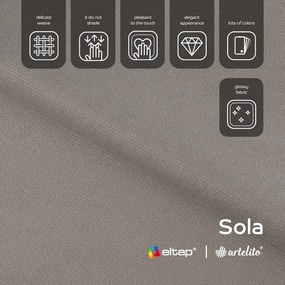 Világosbarna bársony kinyitható-tárolóhelyes sarokkanapé (bal oldali-L alakú) Barea – ELTAP