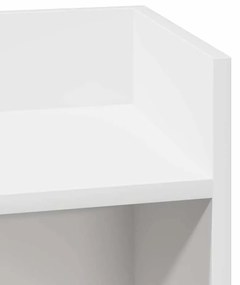 fehér kisasztal polccal 25,5 x 27 x 60 cm