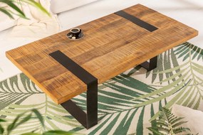 IRON CRAFT modern mangófa dohányzóasztal - 100cm