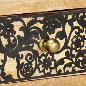 tömör mangófa TV-szekrény 100 x 30 x 45 cm