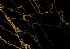 Tapéta Fekete-arany absztrakt vonalak 460x300 Art Deco minta Elegancia +ragasztó