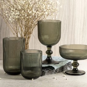 Florina Vacanza pohár talppal 370 ml, szürke