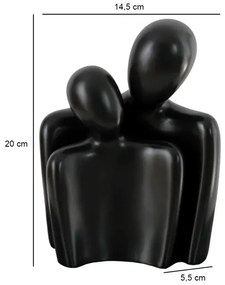 Asztali dísz 20x5,5x14,5 cm fekete