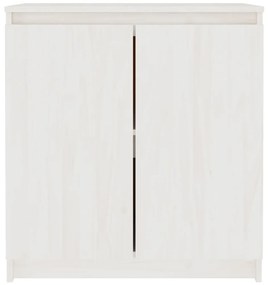 fehér tömör fenyőfa kisszekrény 60x36x65 cm