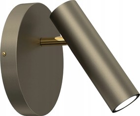 Fali lámpa Luminex Axion arany 1xGU10 Led 8W fali olvasó