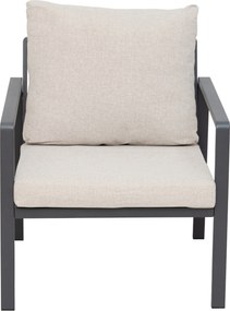 Furnigo Kerti fém szett Valencia - antracit/bézs párnák