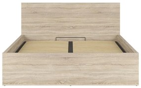 Franciaágy 160 cm Tetrix 11 (szonoma tölgy) (ágyráccsal) (tárolóhellyel). 1098492