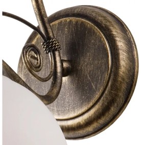 Fali lámpa RETRO II 1xE27/60W/230V arany patinás