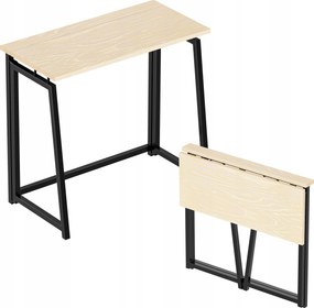 Összecsukható számítógépasztal Mark Adler fából ipari loft 80x40 cm