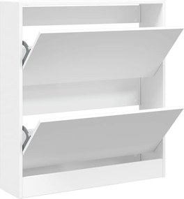 vidaXL fehér szerelt fa cipőszekrény 80 x 21 x 87,5 cm