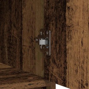 antik fa szerelt fa tálalószekrény fiókos 80x34x76 cm