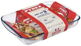 2 db-os PYREX sütőtál szett, 3,7 l és 2,2 l