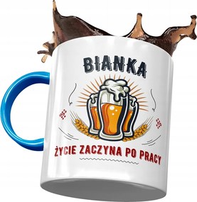 Kék Bögre Bianka Barátnőknek Ajándék Nyomtatott Fotóval