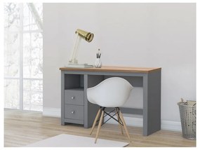 Íróasztal tölgyfa dekoros asztallappal 50x120 cm Emerald – Støraa