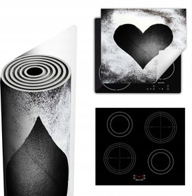 Tűzhelyvédő Szőnyeg Több Helyet Biztosít 60x52 szív