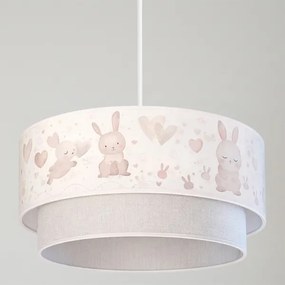 Brilagi - LED gyerek csillár kábelre függesztett BOBO 1xE27/60W/230V átm. 40 cm krémszín/szürke/királykék