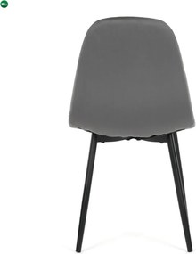 Jídelní židle, šedá, sametová látka, CT-V2971 GREY4