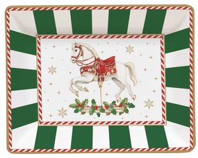 Karácsonyi porcelán kis tálka 14x11 cm díszdobozban Christmas Tale