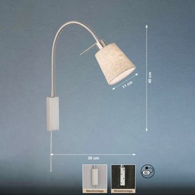 Fischer&Honsel Wolke 30321 Fali lámpa 1x10W/E14 IP20