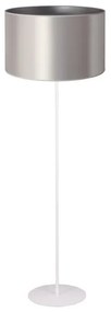 Duolla - Állólámpa CANNES 1xE27/15W/230V átm. 45 cm ezüst/fehér