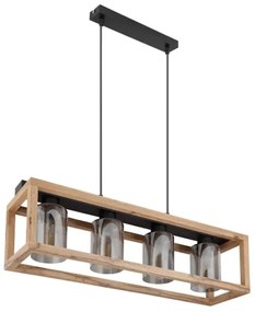 Globo 15497-4H - Csillár zsinóron PETTEY 4xE27/40W/230V