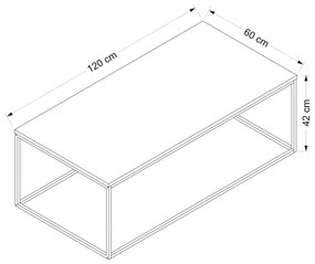 Dohányzóasztal Tibor (antracit). 1072986