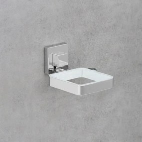 WENKO 22682100 -Hajszárító tartó VACUUM-LOC QUADRO ED 13,5x14 cm ezüst/króm