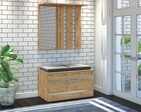 Shannan Opal előszobafal, 85x45x35 cm, tölgy