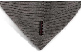 Világosszürke kordbársony babzsákfotel Razz – SLOWDOWN