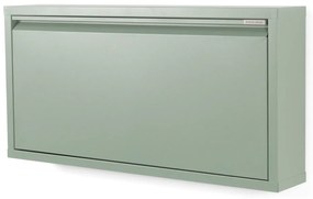 Szürkészöld fém billenő ajtós cipőtartó 75x37,5x12,5 cm Billy – Spinder Design