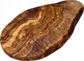 Ovális Deszka Olajfából DS30 Bárka Felvágottak és Sajtok Tálalásához