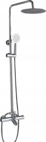 Zuhany Szett Esőztető Termosztát Króm