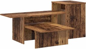 vidaXL Konzolasztal Öreg fa 91,5 x 35 x 38,5 cm Faanyag