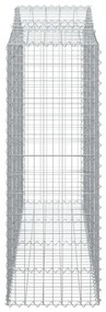 íves horganyzott vas gabion kosár 200x50x140/160 cm