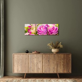 Rózsa képe (órával) (90x30 cm)
