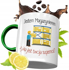 Zöld Bögre Raktárosnak Születésnapra Ajándék fényképes nyomtatással