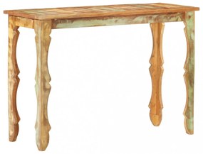 tömör újrahasznosított fa tálalóasztal 110 x 40 x 76 cm